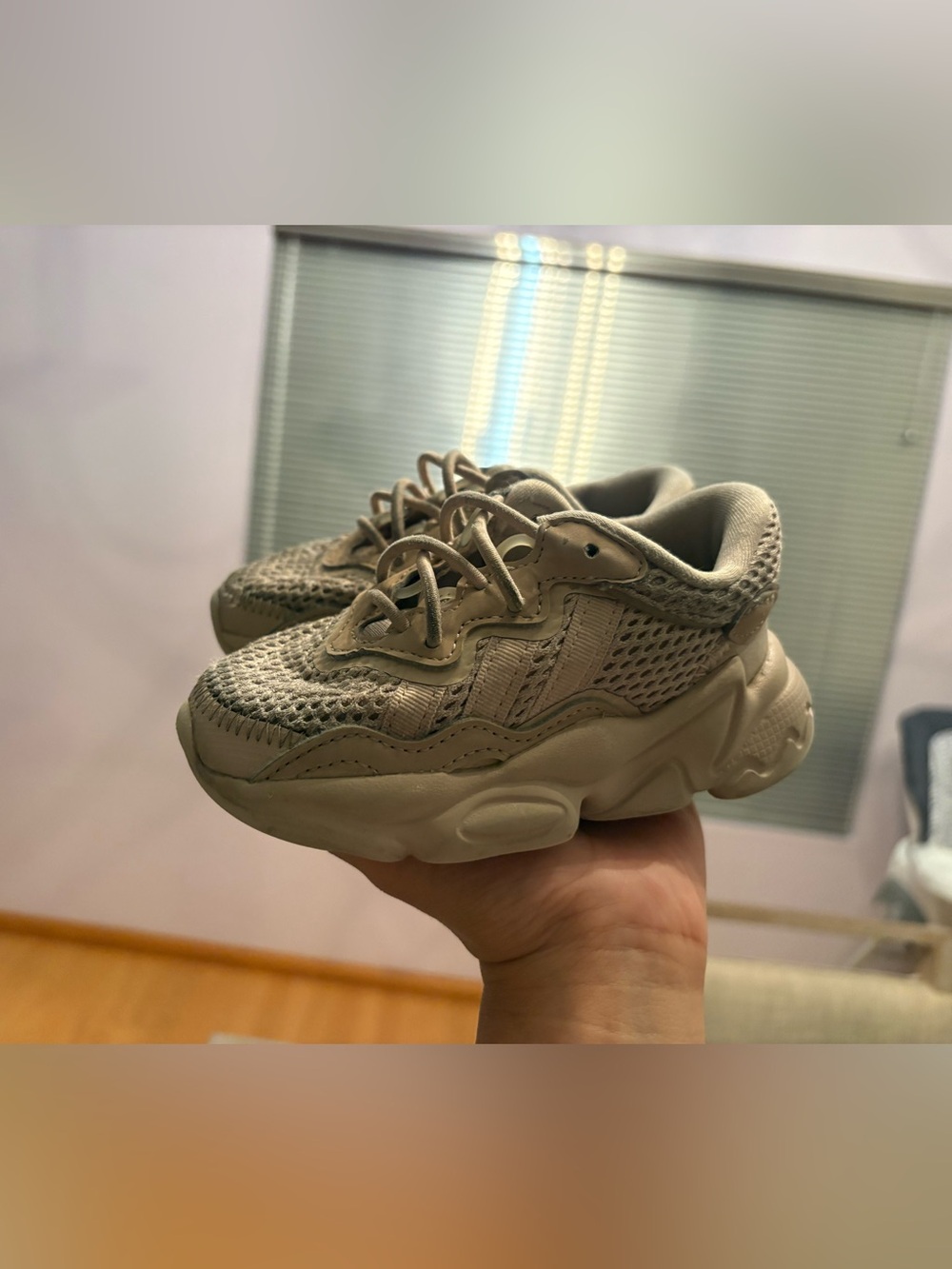 adidas Kids Tan Mesh Chunky Sneakers